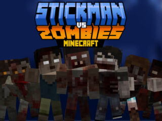 Stickman vs Zombies Minecraft